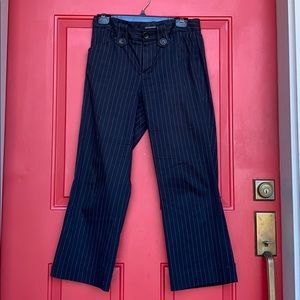 Banana Republic stretch pink pinstripe capris